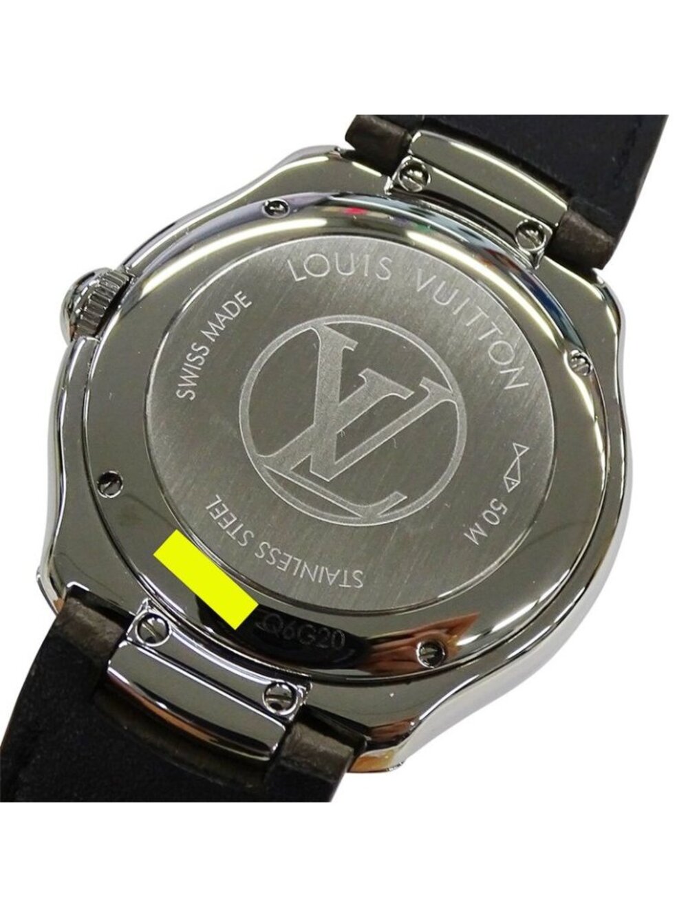 Louis Vuitton Watch Fifty Five Automatic Winding at Stainless Steel Leather - Picture 7 of 15